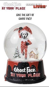 Fun World Ghost Face Snow Globe