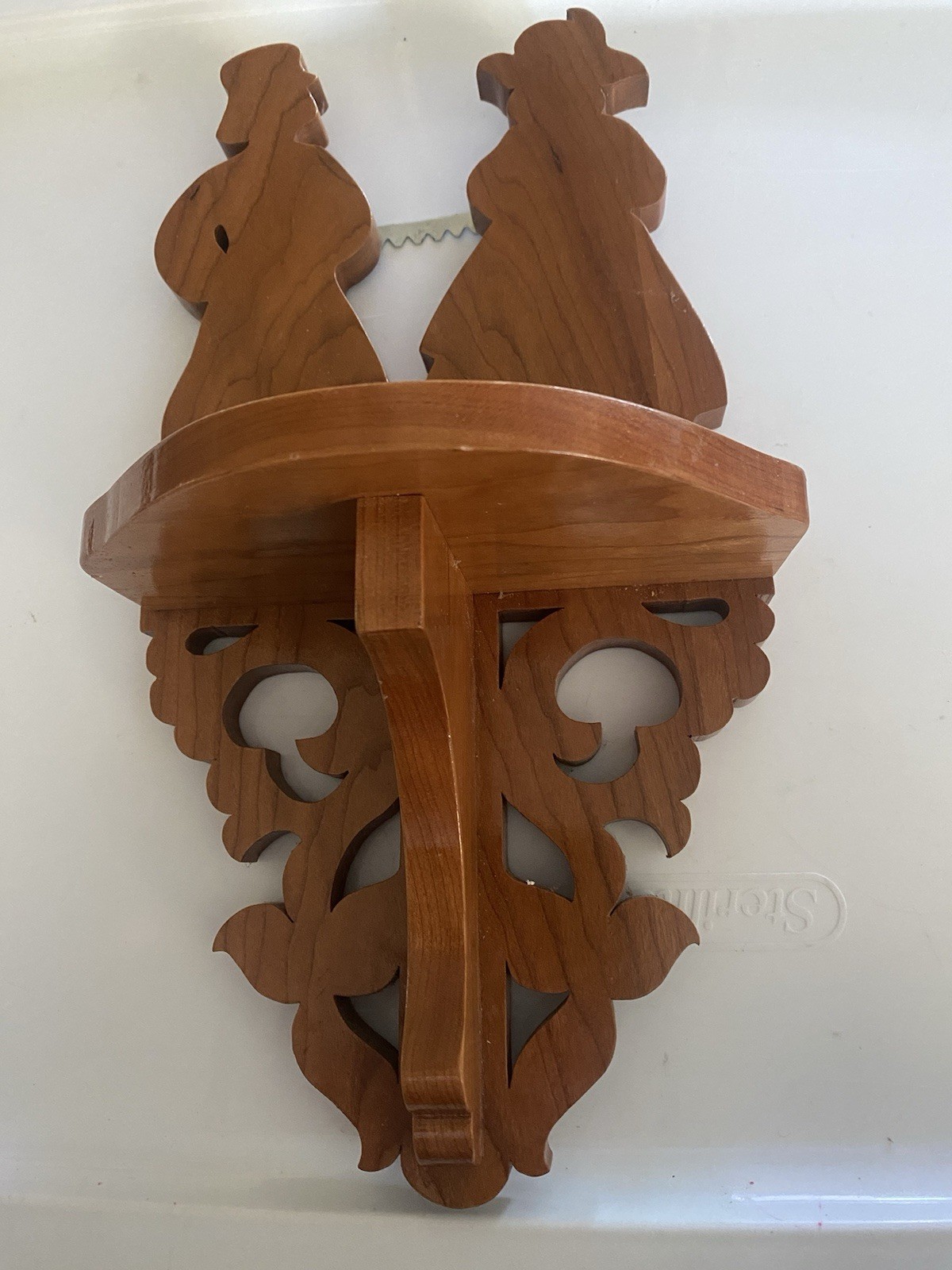 Dutch Man And Woman Wood Wall Shelf