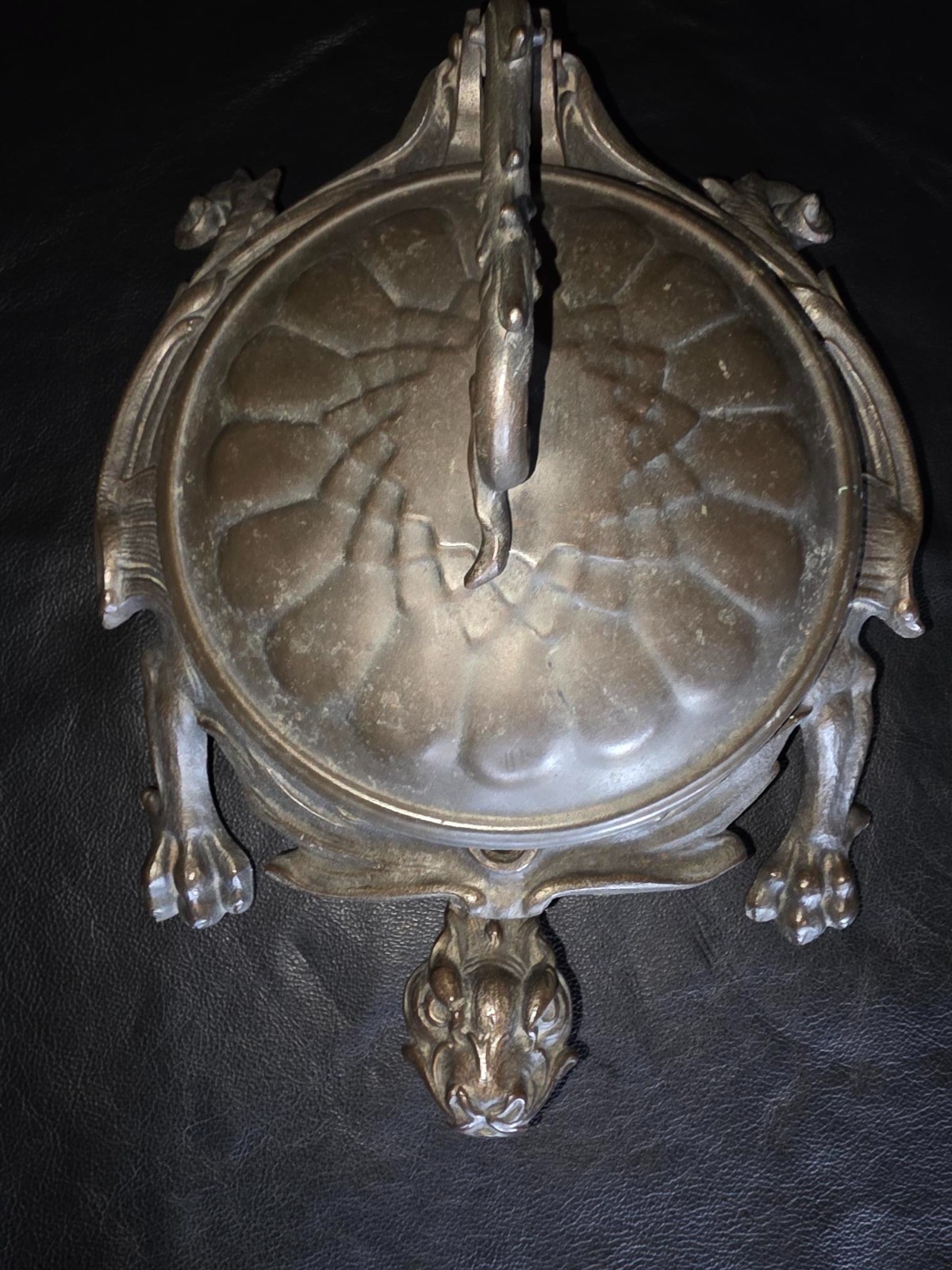 Antique 1800's Original Signed Bradley & Hubbard MFG. CO. Dragon Turtle Spittoon Antique 1800's Original Signed Bradley & Hubbard MFG. CO. Dragon Turtle Spittoon