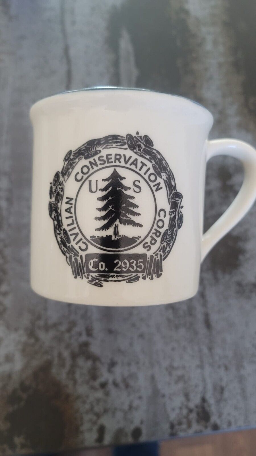 Filson Stoneware Mug NWT Civilian Conservation Corps