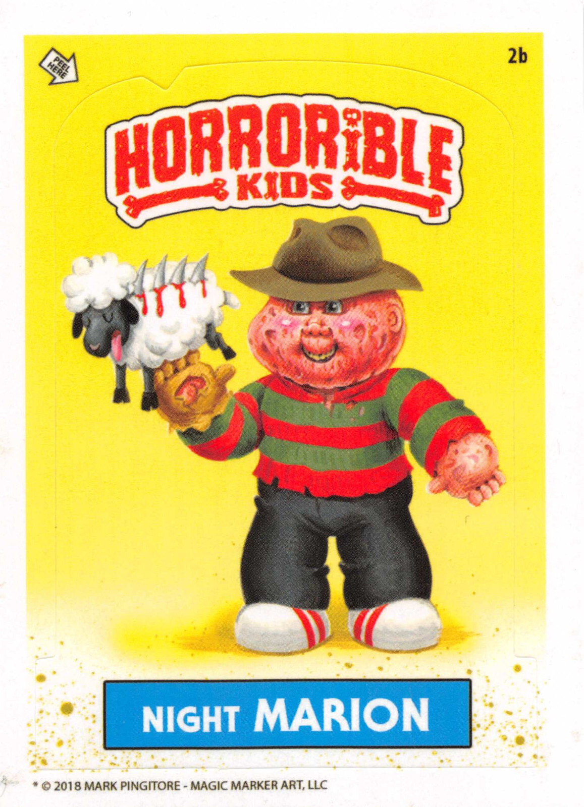 2018/2019/2020 HORRORiBLE KIDS PICK-A-CARD STICKERS MARK PINGATORE garbage pail
