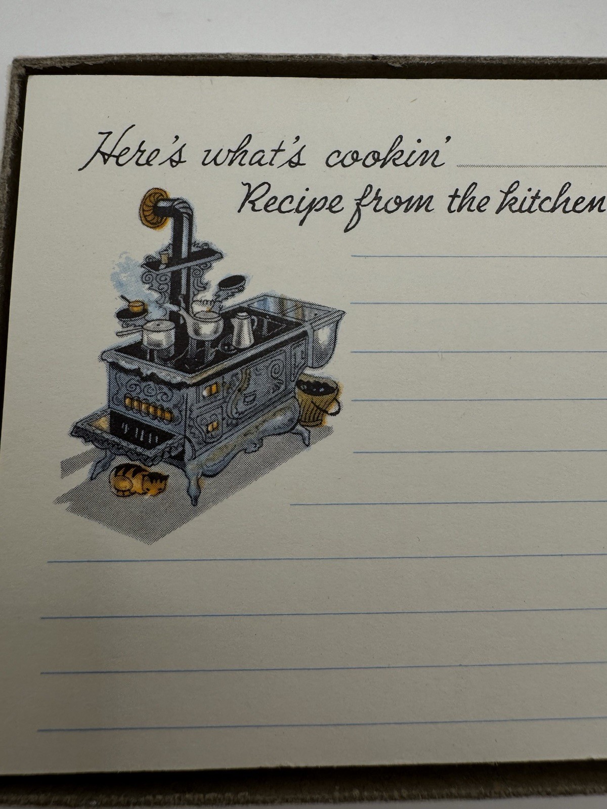 Vintage 1970s Current Co Here’s What’s Cookin Recipe Cards Box 48 Unused