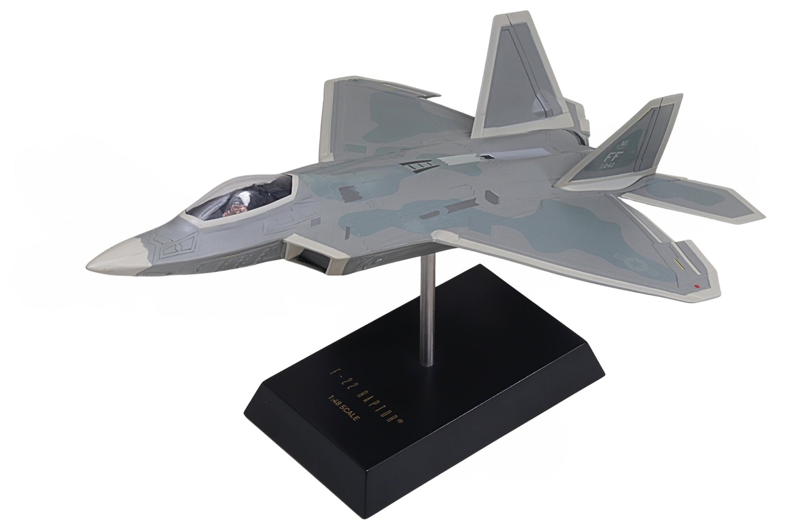 USAF Lockheed Boeing F-22 Raptor 27th FS Langley AFB Desk 1/48 Model XX Airplane