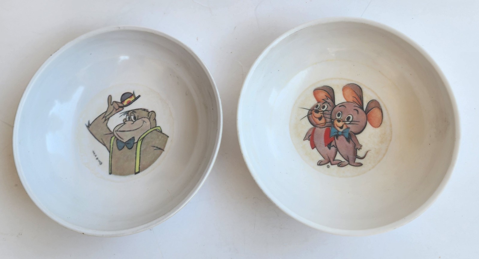 Vtg Melmac Cereal Bowls Magilla Gorilla Pixie & Dixie Cartoon Mice Hanna-Barbera