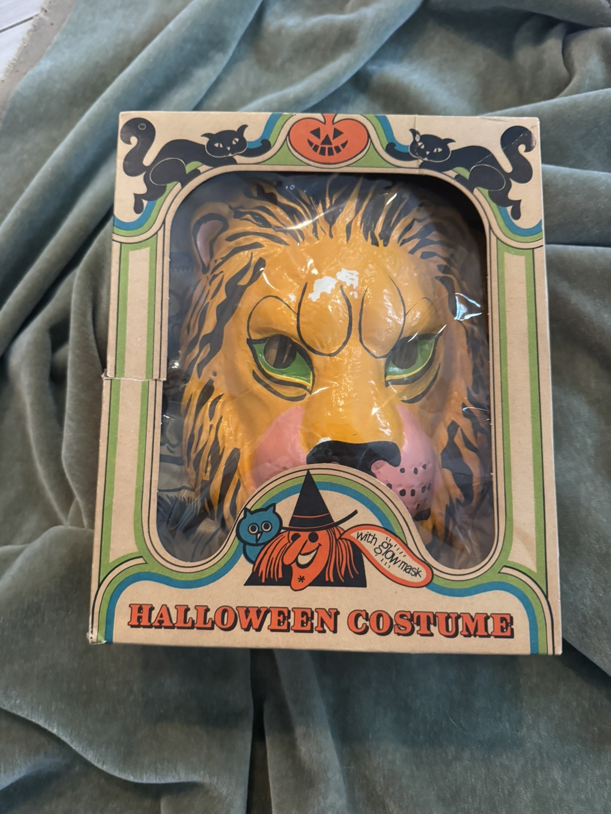 1960s vintage bland charnas halloween costume lion with box