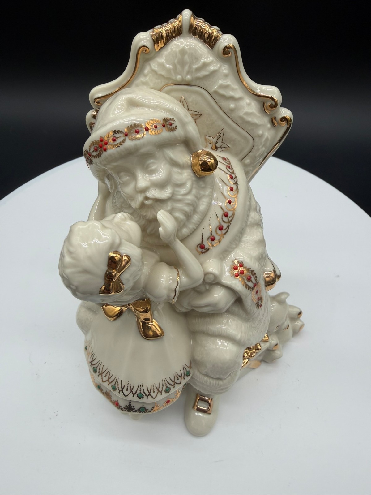 LENOX Jewels Collection “Santa, Please” Figurine Classic Holiday China Whisper