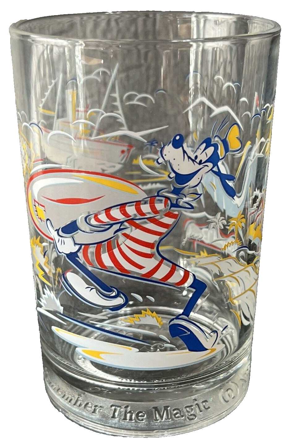 VINTAGE MCDONALDS DISNEY ANNIVERSARY GLASS GOOFY 1996 REMEMBER THE MAGIC 25TH VINTAGE MCDONALDS DISNEY ANNIVERSARY GLASS GOOFY 1996 REMEMBER THE MAGIC 25TH