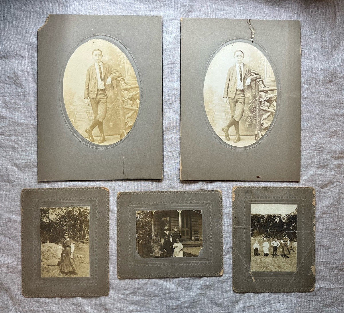 Identified Antique Photo Lot of 5 Davenport Holley Paulison Family Genealogy Identified Antique Photo Lot of 5 Davenport Holley Paulison Family Genealogy