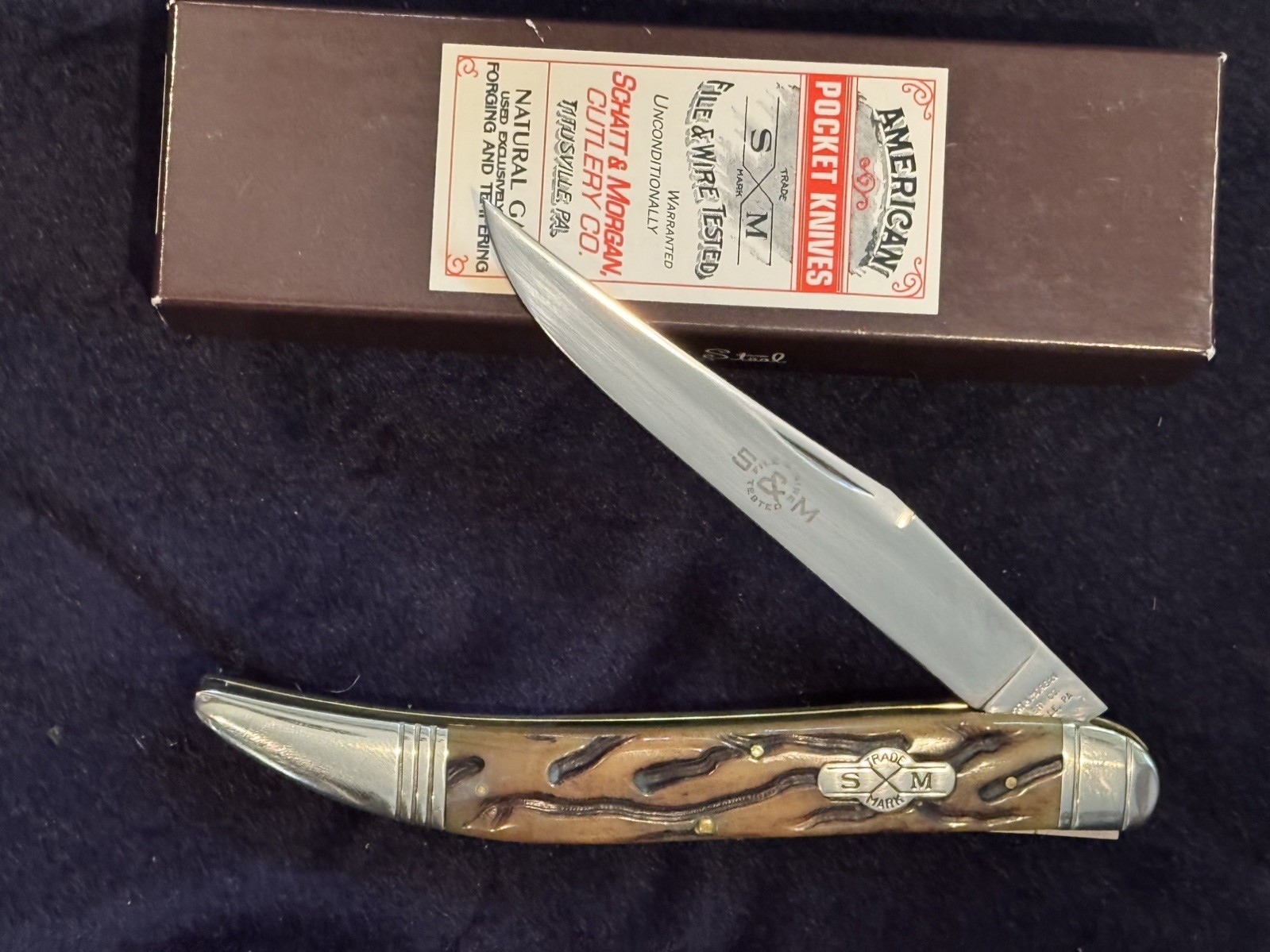 Schatt & Morgan Knife 2010 Large Toothpick “Mr. Morgan Daddy” 041111 Series 5 Schatt & Morgan Knife 2010 Large Toothpick “Mr. Morgan Daddy” 041111 Series 5