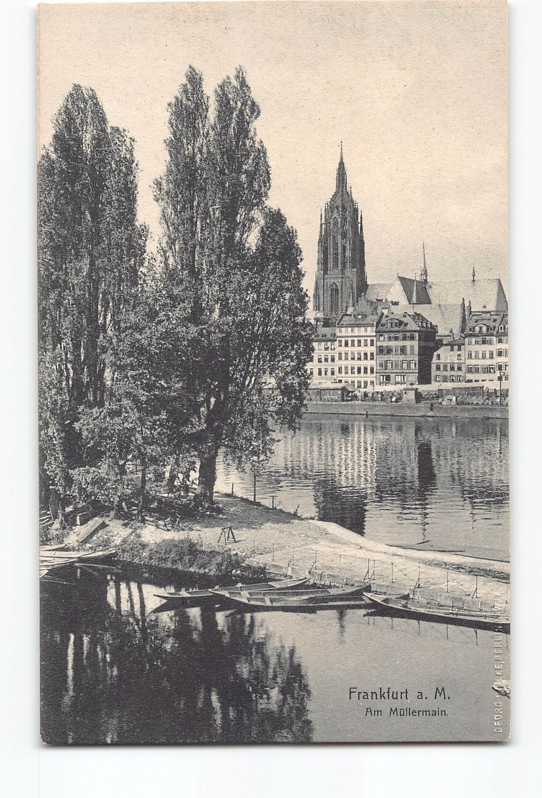 Frankfurt Germany Postcard 1907-1915 Am Müllermain