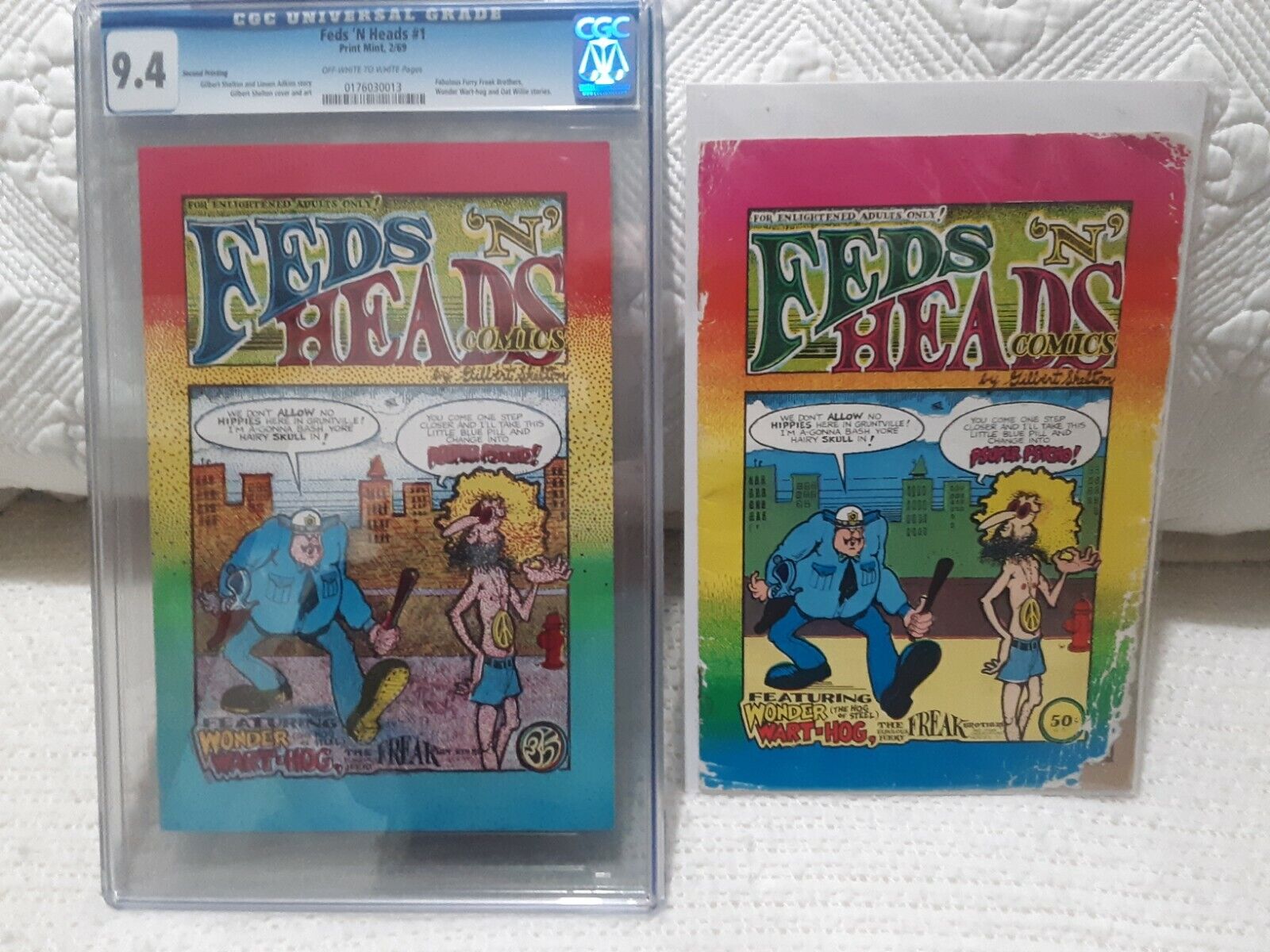 FEDS N HEADS #1 1ST FURRY FREAK BROTHERS CGC9.4 RARE2ND PRINT+Reader*SEE DETAILS