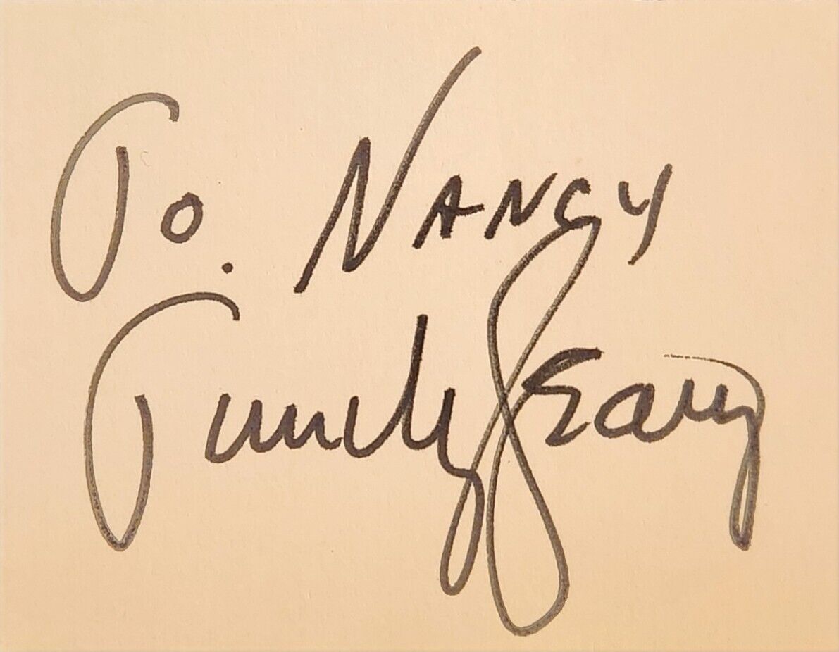 SIGNED Dr. Timothy Leary Autographed Card Psychologist Drug LSD