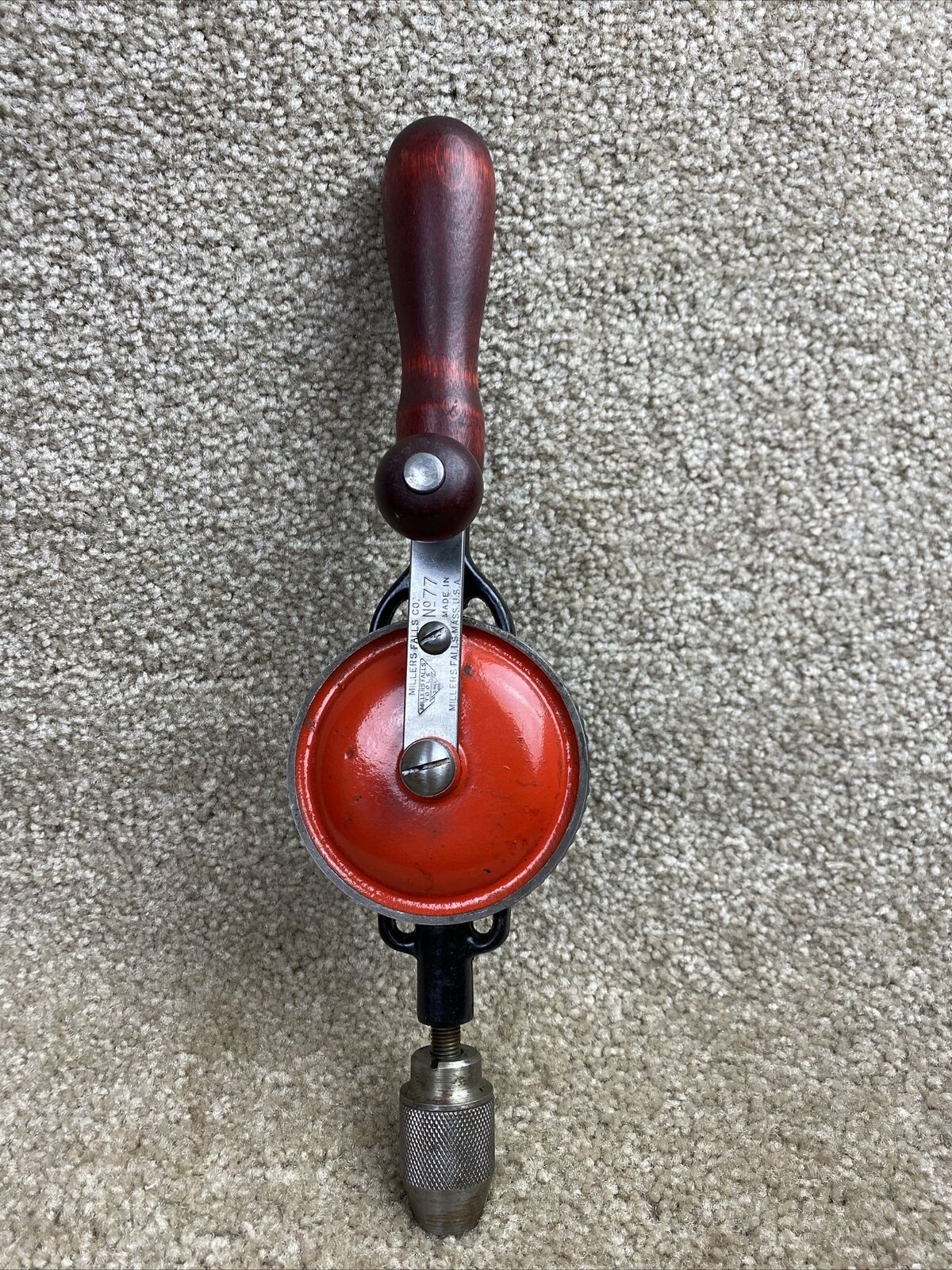 Millers Falls No.77 Hand Drill Vintage Nice