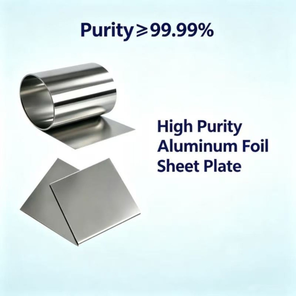 4N ≥99.99% High Purity Aluminum Foil Sheet Plate Sputtering Scientific Research