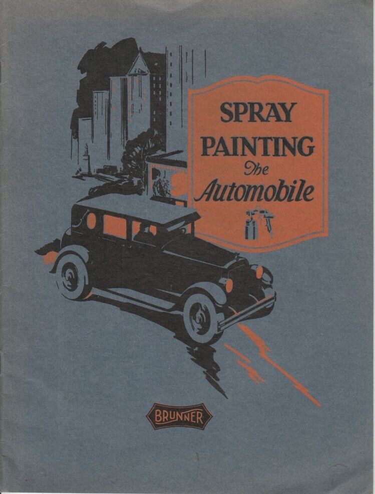 [70118] ca. 1920's BRUNNER MANUFACTURING CO. AUTOMOBILE SPRAY PAINTING CATALOG