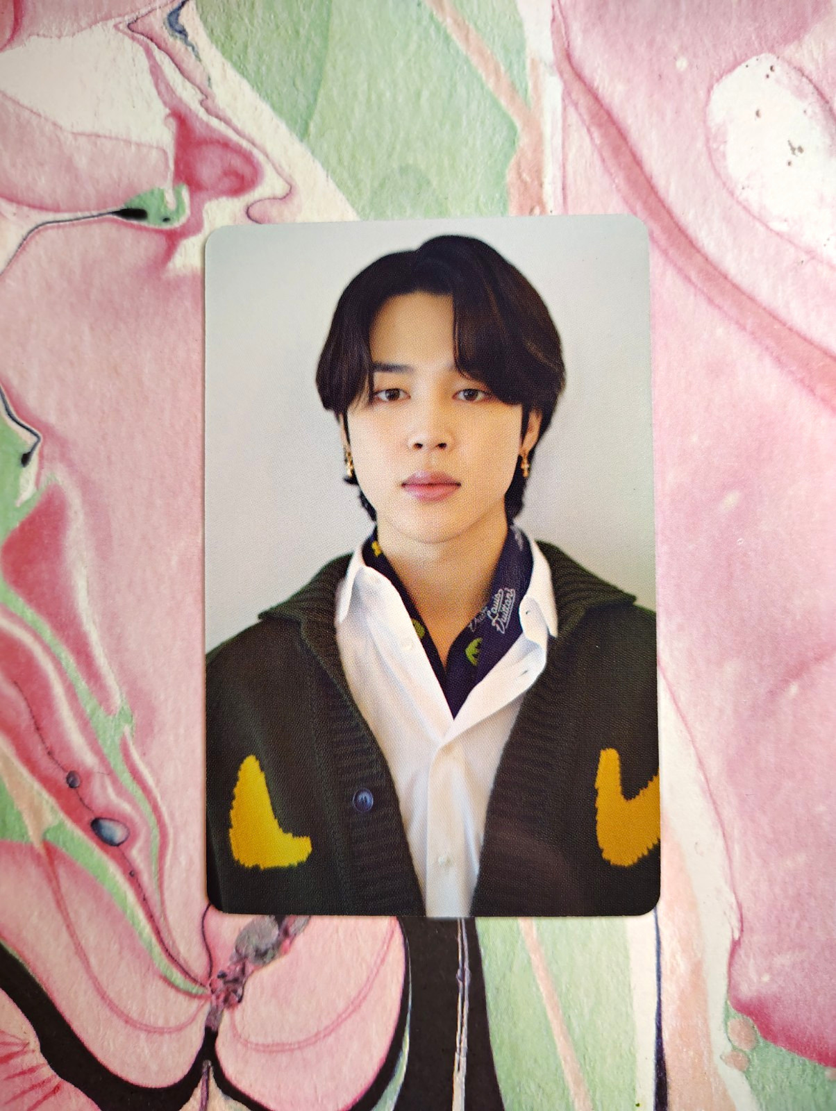 BTS Jimin D'ICON Photocard Purple Back