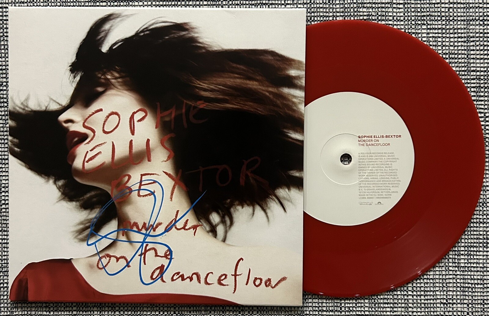 SOPHIE ELLIS-BEXTOR SIGNED MURDER ON THE DANCEFLOOR 7 INCH VINYL - BECKETT COA