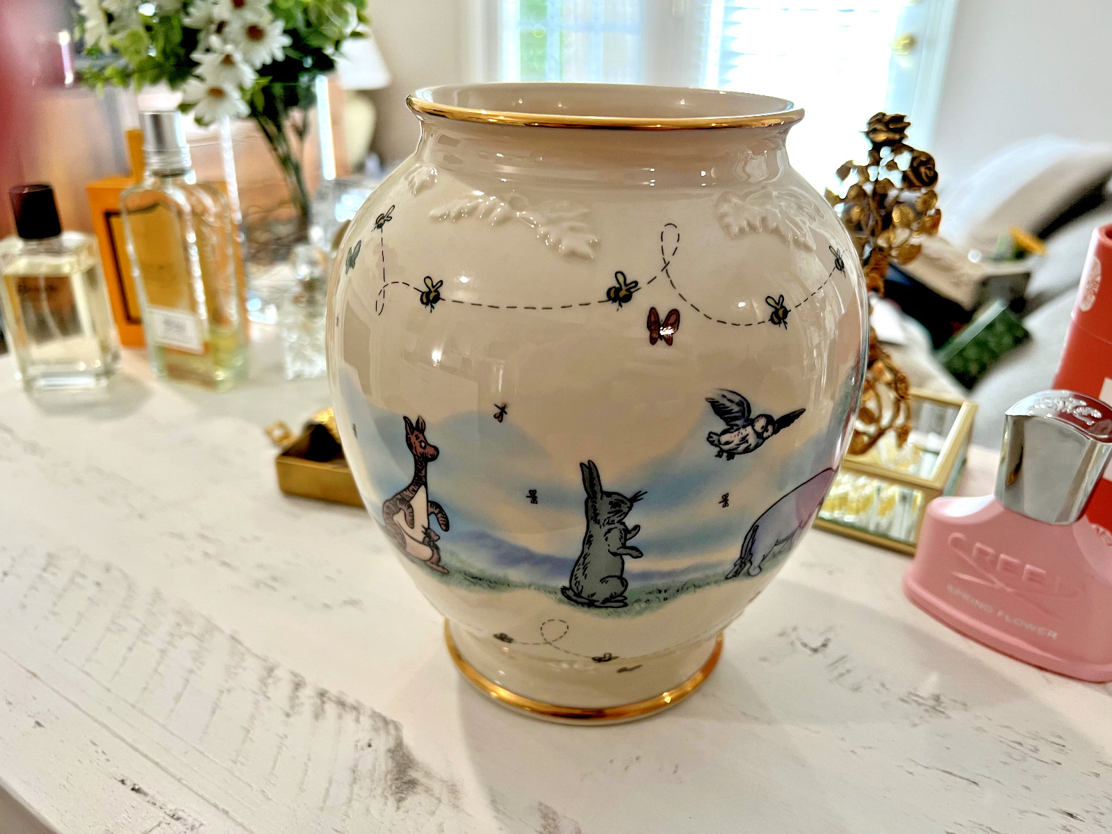 Lenox Disney Classic Winnie The Pooh “The Honey Pot” Vase - Made in USA