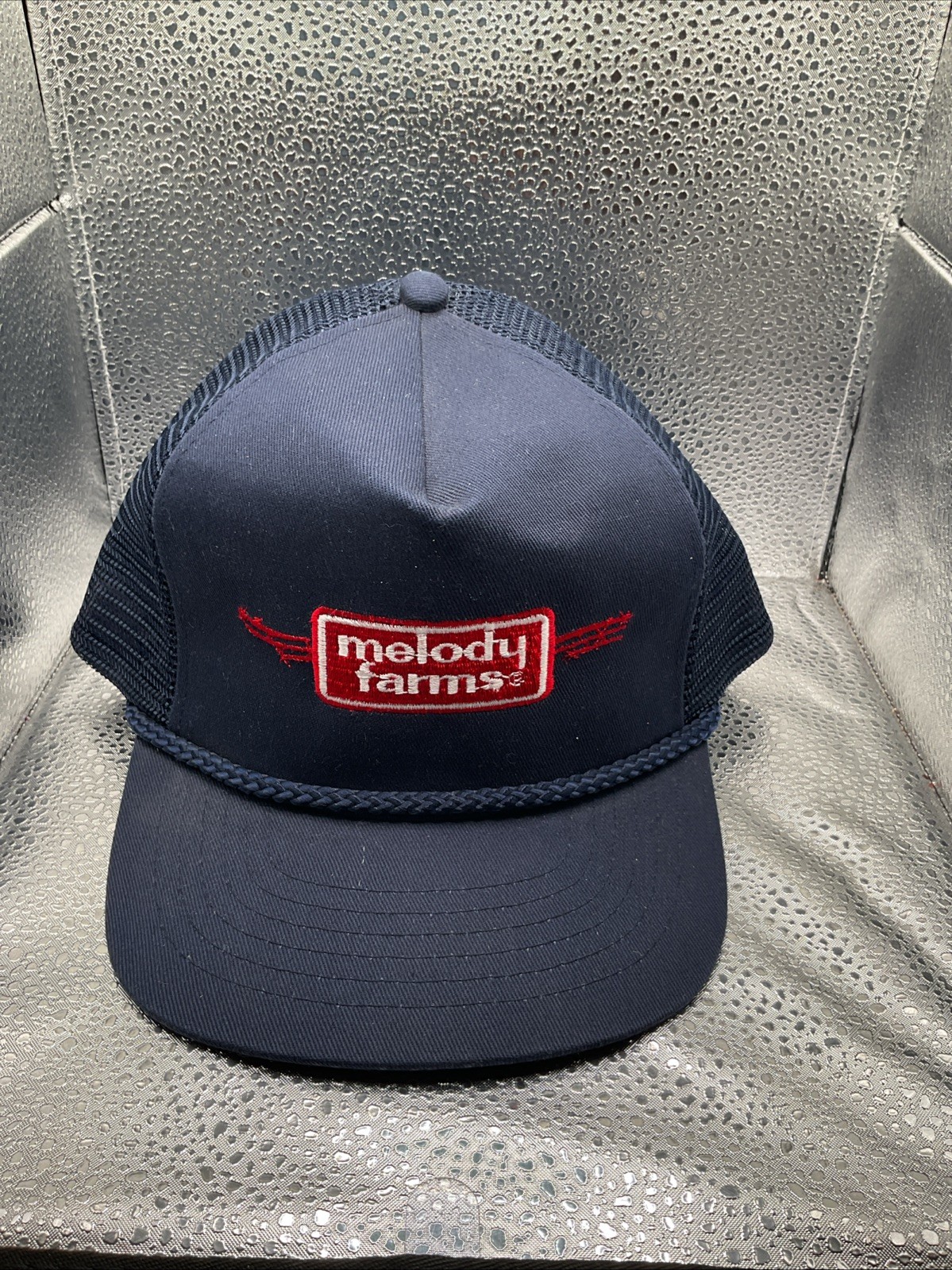NWOT Vintage KC 6 Panel Trucker Cap Hat Snapback Melody Farms Rope Visor RARE NWOT Vintage KC 6 Panel Trucker Cap Hat Snapback Melody Farms Rope Visor RARE