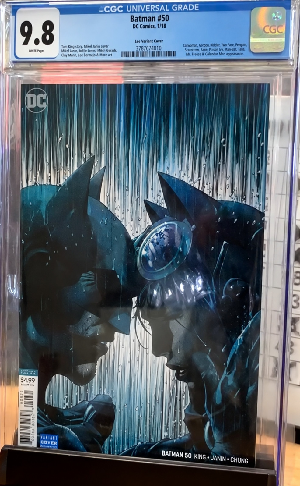 BATMAN #50 (2018) – JIM LEE VARIANT COVER – CGC 9.8 – WHITE PAGES