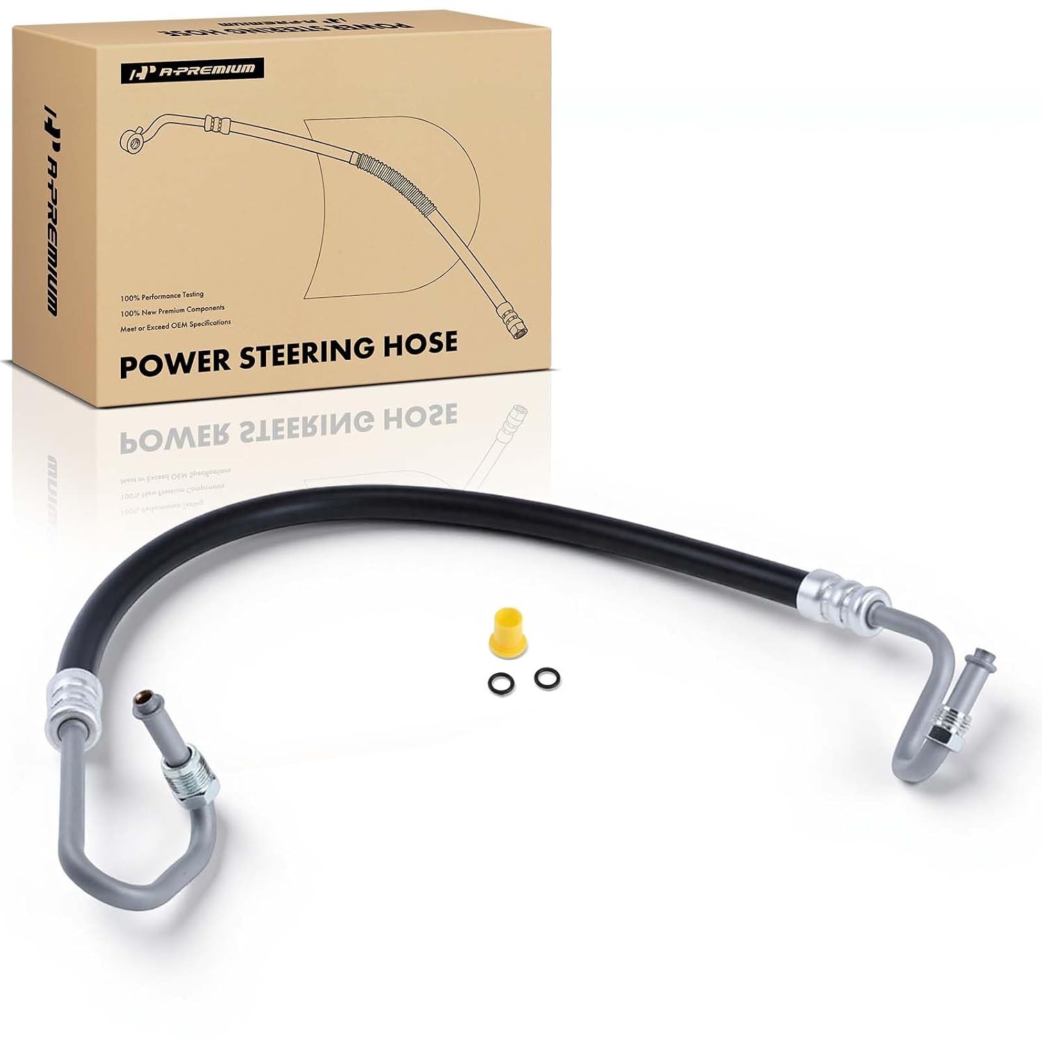 A-Premium Power Steering Pressure Hose Assembly, Pump to Gear/Rack