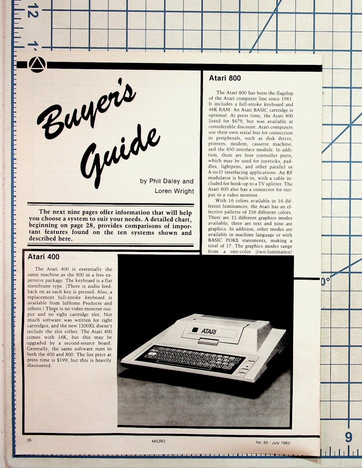 1983 Micro Magazine Buyer\'s Guide Atari Apple Commodore TRS-80 TI Home Computers 1983 Micro Magazine Buyer\'s Guide Atari Apple Commodore TRS-80 TI Home Computers