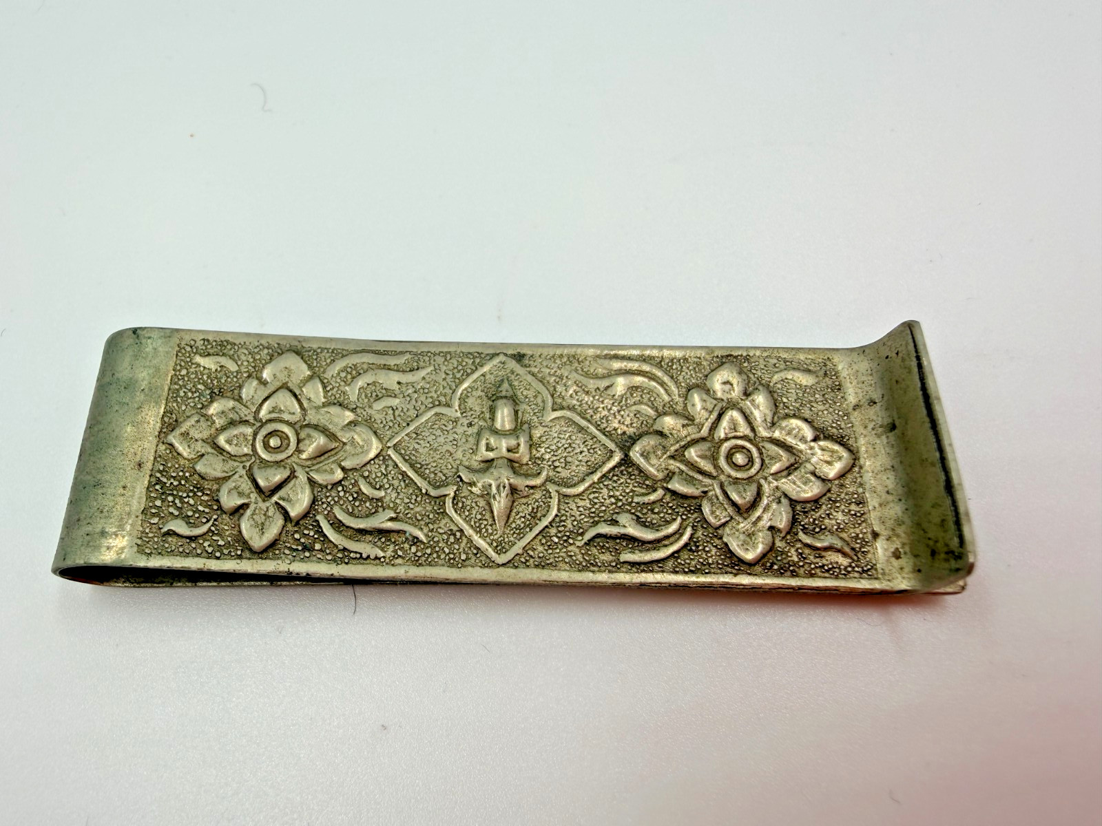 Vintage Money Clip Thailand Souvenir Walters Gems Nana Hotel Gift Buddha