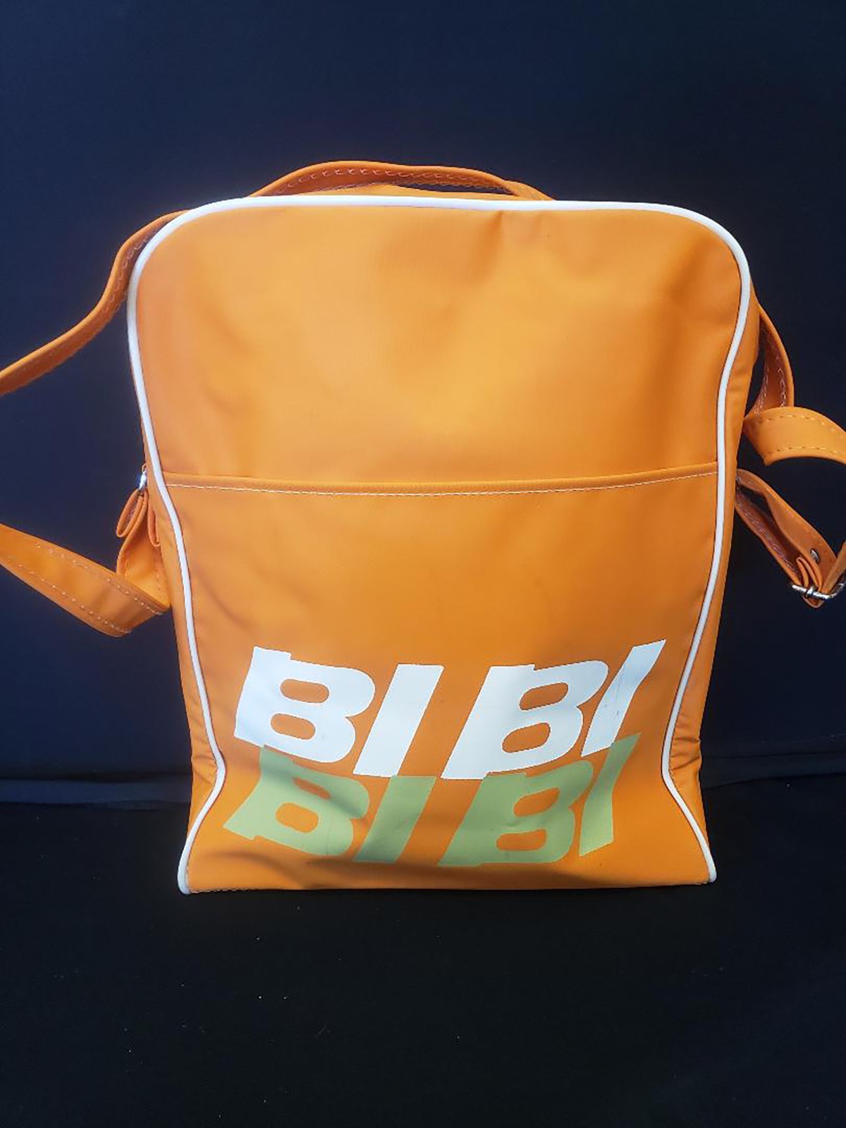 Alexander Girard Braniff Intl Airways BI Flight Bag Ultra Orange (1960\'s) RARE