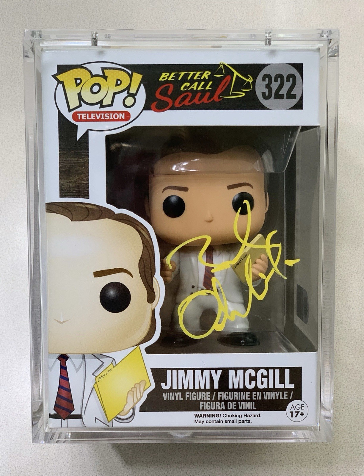 Funko Pop Vinyl Breaking Bad Jimmy McGill 322 signed by Bob Odenkirk  SW G2U