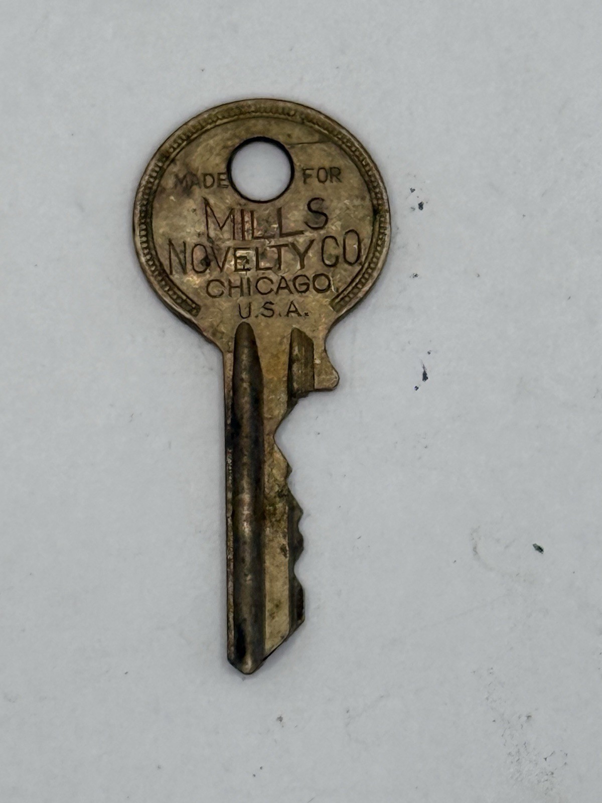 Mills Novelty Co. Chicago Security Key Blank 217 Collectible