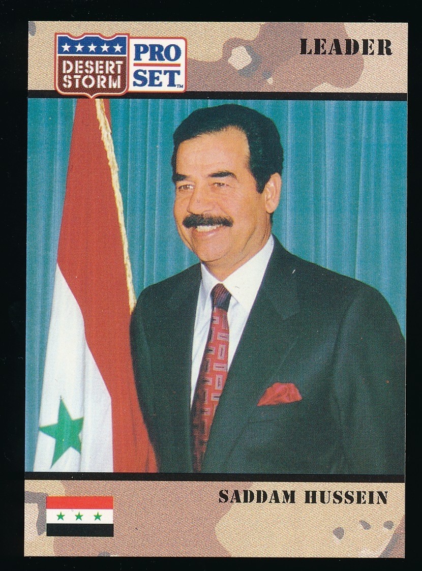 1991 Pro Set Desert Storm Leader Saddam Hussein #69 Rare RC SP Clean - NrMt