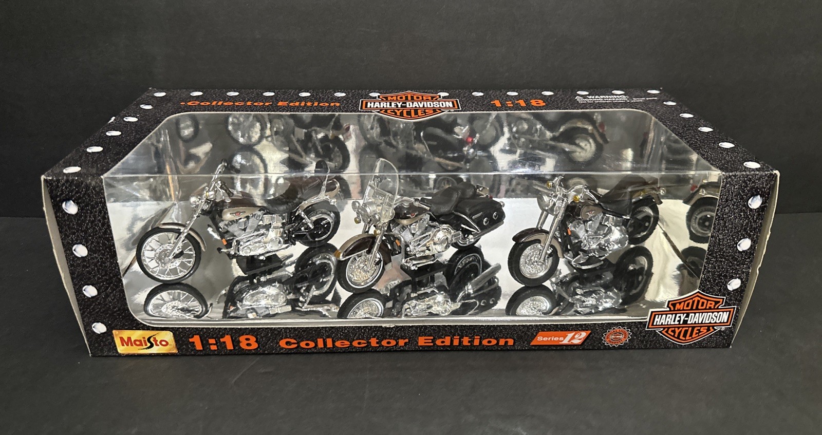 1999 Maisto Harley-Davidson 1:18 Collector Edition 3-Pack Series #12