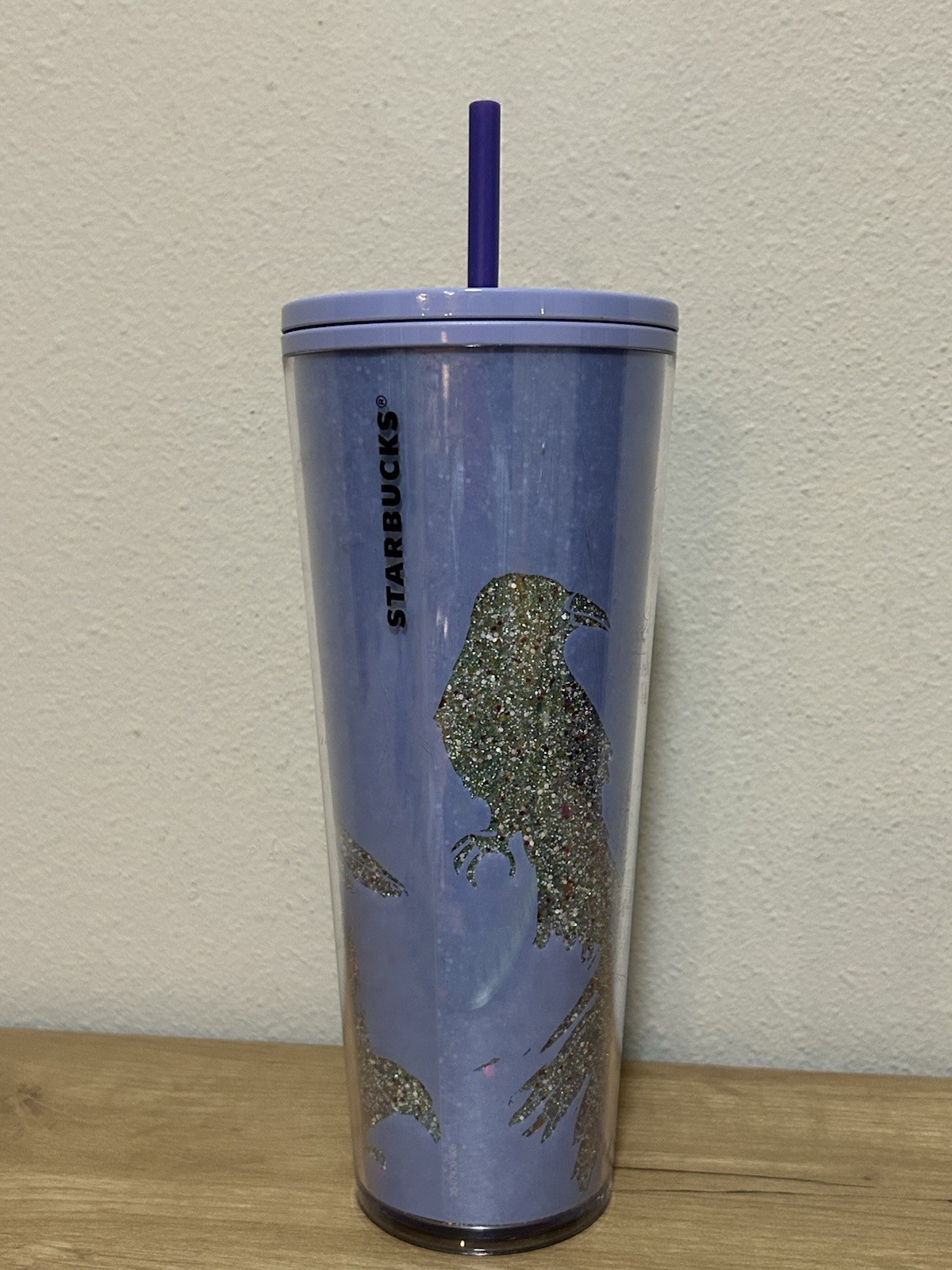 Starbucks 2022 Halloween Raven Crow Glitter Glow In The Dark Venti Tumbler 24oz Starbucks 2022 Halloween Raven Crow Glitter Glow In The Dark Venti Tumbler 24oz