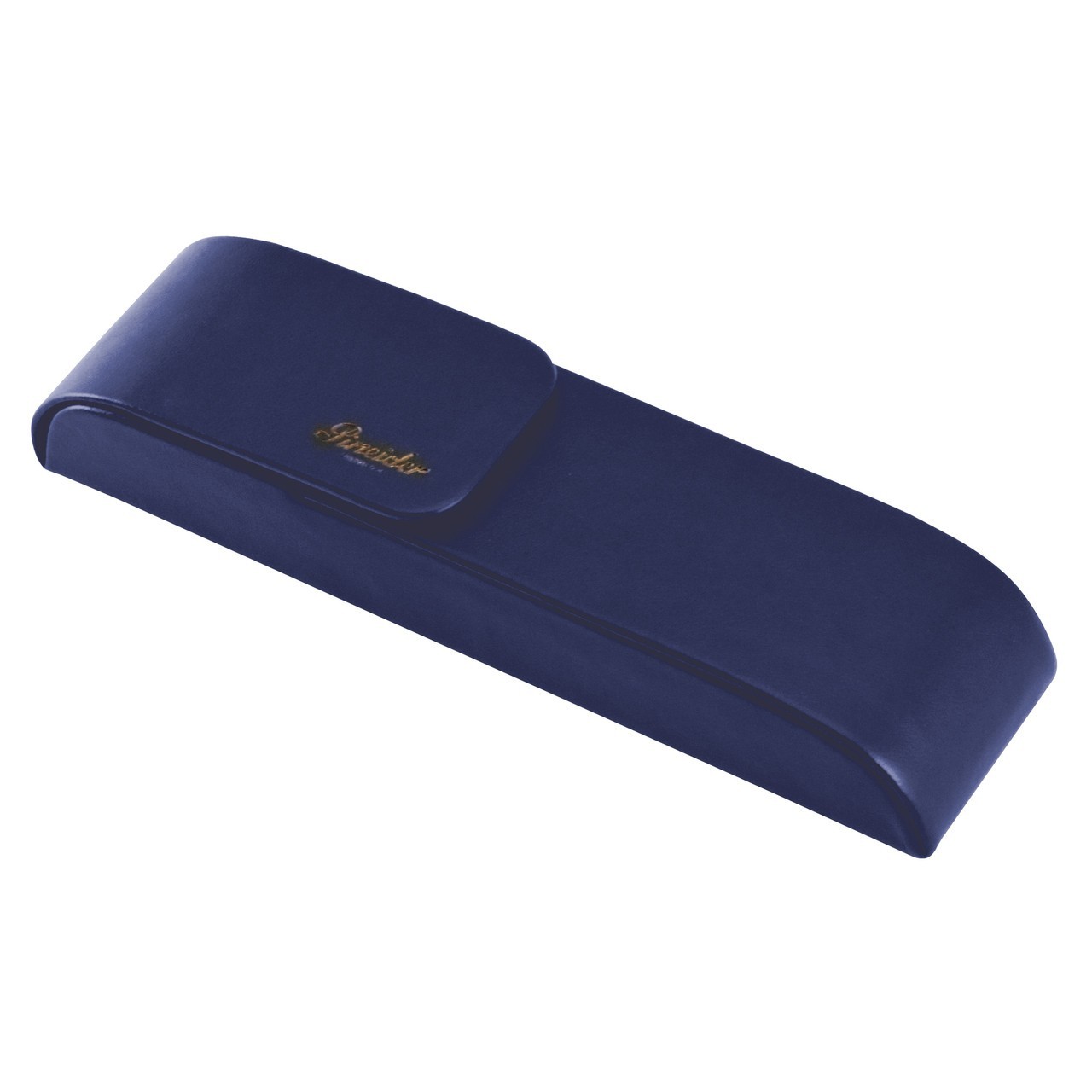 Pineider 2 Pen Leather Case in Blue New in Box  40% Off List price