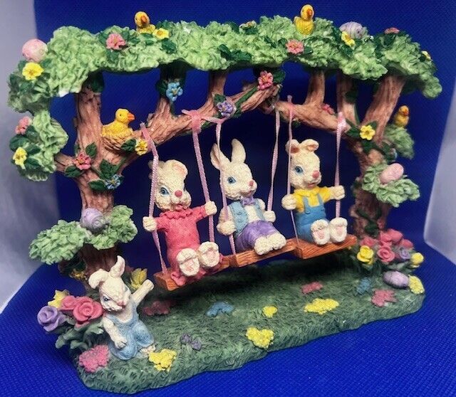 Vintage Easter Bunny Tree Swing 7\
