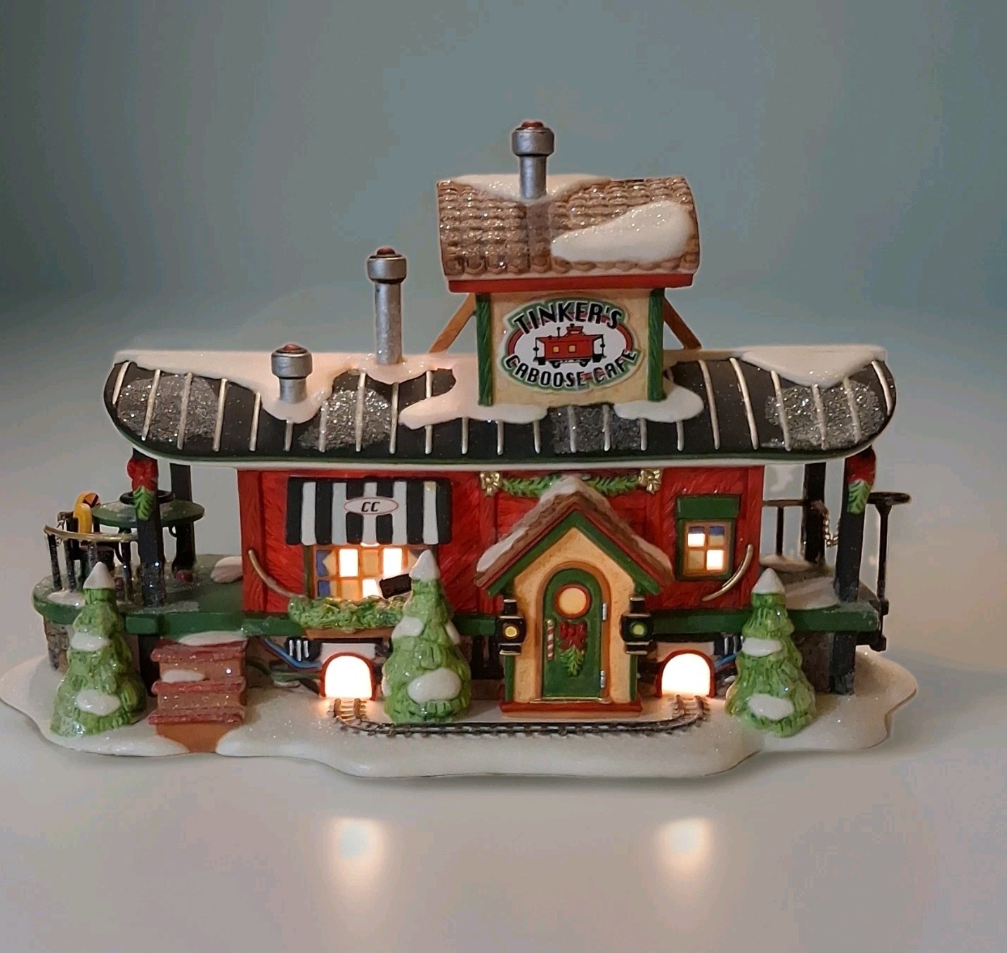 Department 56 North Pole Tinker's Caboose Cafe Special Ed Lighted