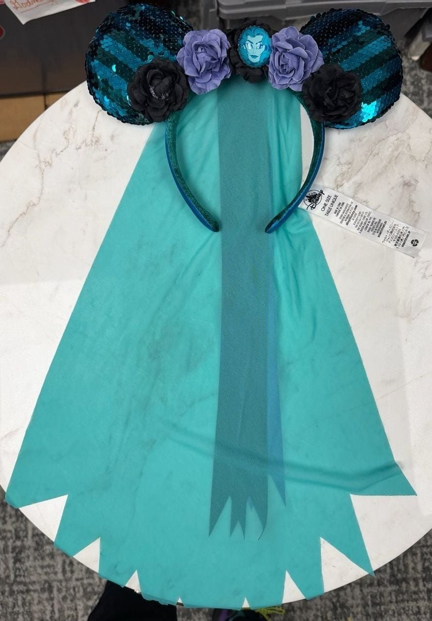 Disney Parks Minnie Mouse Main Attraction Ear Headband Haunted Mansion