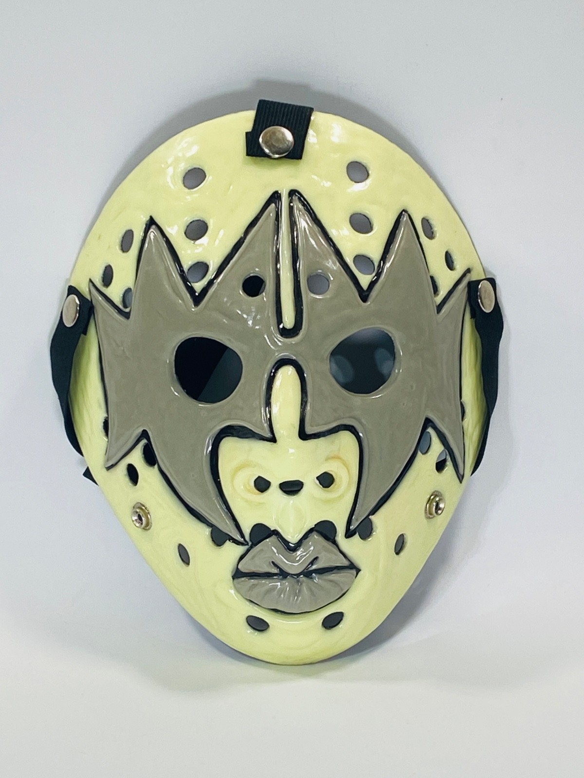 Custom Jason Voorhees x KISS Ace Frehley Hockey Mask Mashup Prop Cosplay 10 Custom Jason Voorhees x KISS Ace Frehley Hockey Mask Mashup Prop Cosplay 10