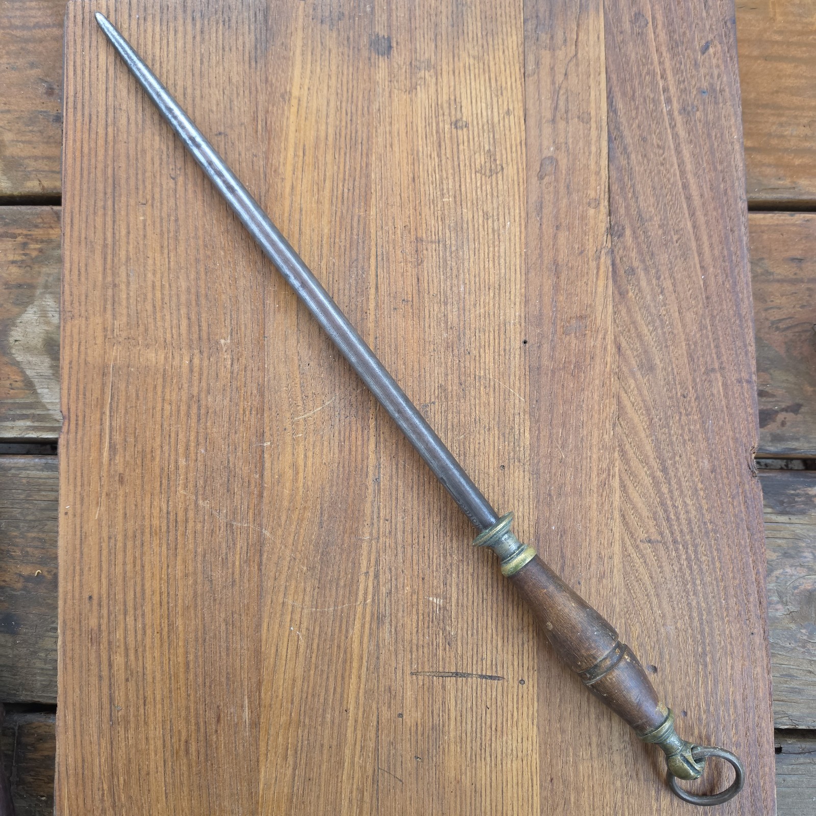 F. Dick Sharpening Steel Vintage Honing Rod Germany Great Condition