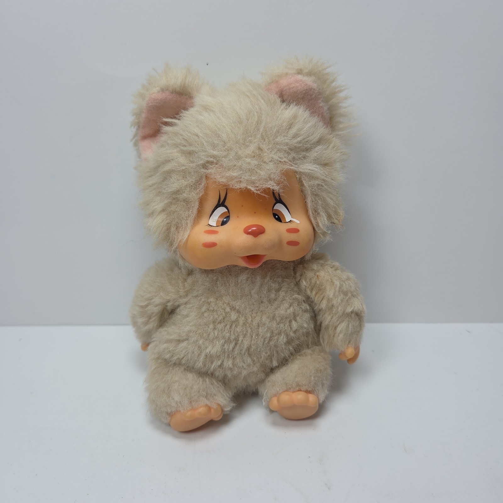 Vintage Nyamy Peppi Kitty Cat 7” 1979 (Monchhichi, Washino) - Rare Plush 