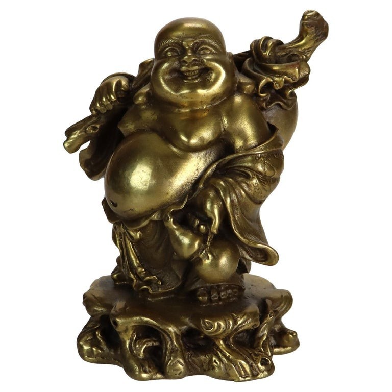 Cast Brass Buddha Figurine C1900 Cast Brass Buddha Figurine C1900
