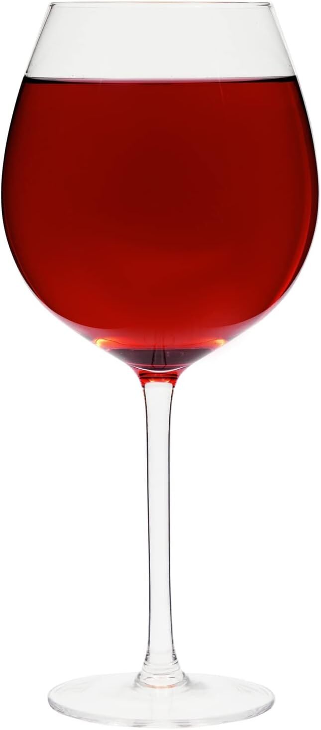 Juvale 25oz Oversized Giant Wine Glass with Stem That Holds a Whole Clear Juvale 25oz Oversized Giant Wine Glass with Stem That Holds a Whole Clear