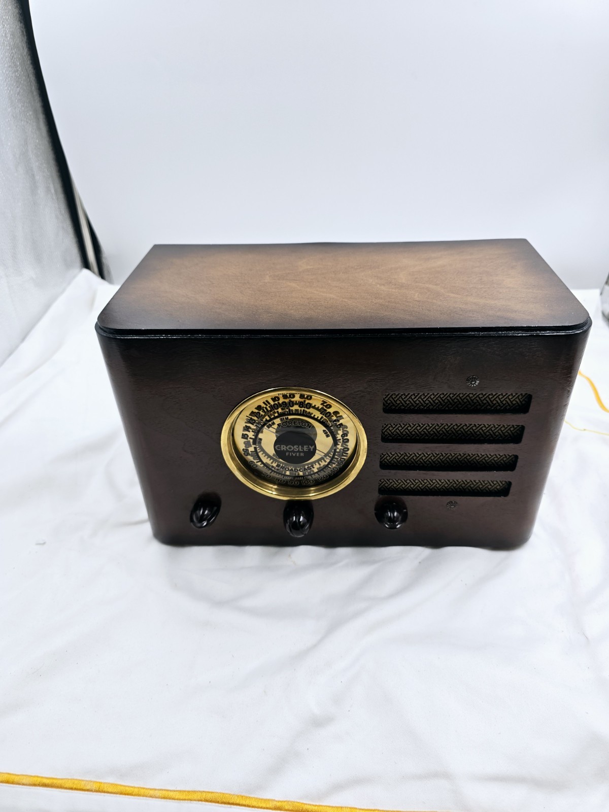 Crosley 517 Fiver  Mini Tombstone Tube Radio Working 1930s