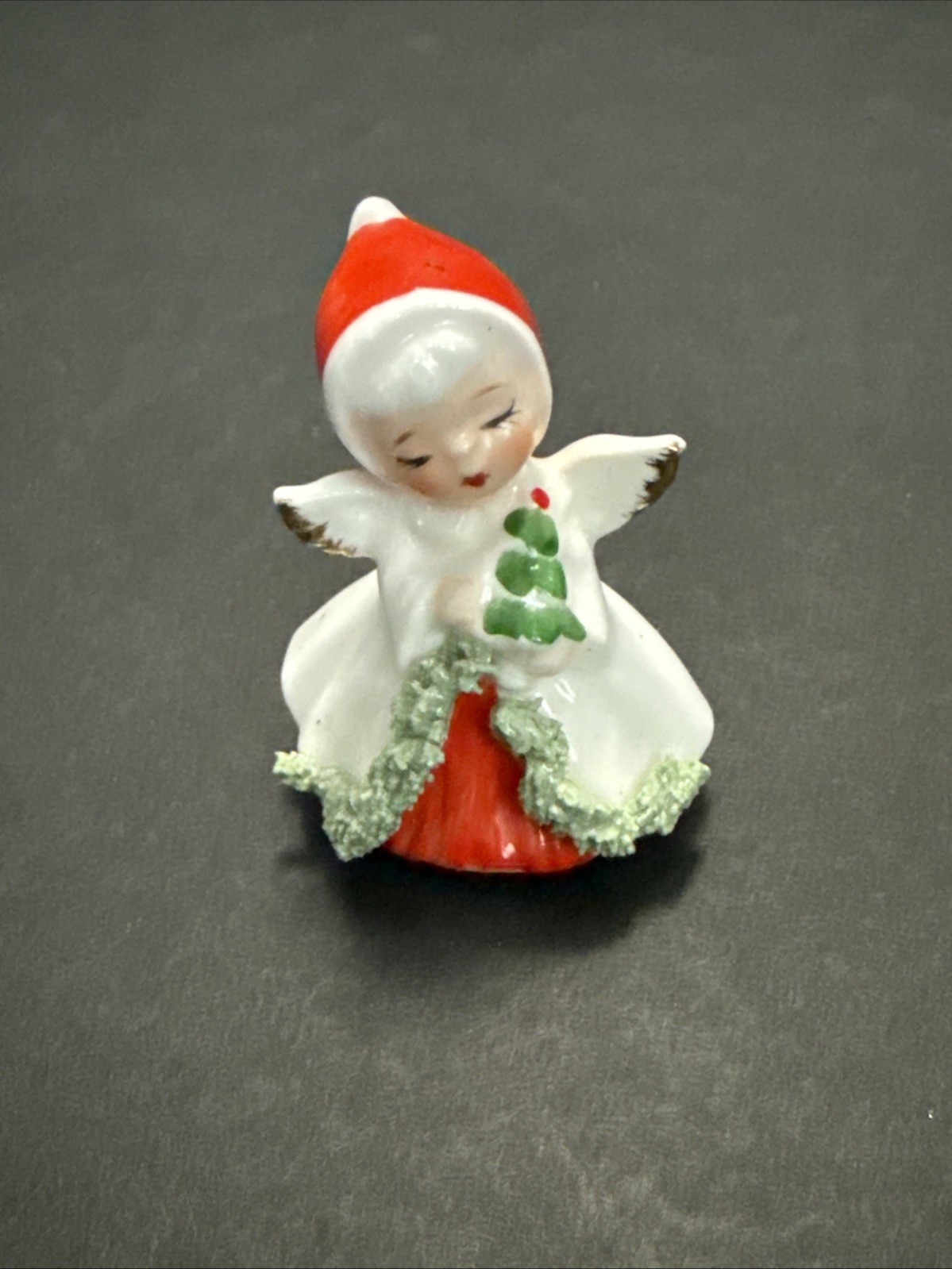 MCM Napcoware Vintage Christmas Angel Holding Tree