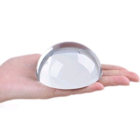Magnifying Paperweight Glass Dome 80mm . Great Condition.