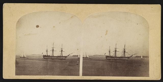 Photo:Portland Maine 1860 H.M. Ship Hero Prince of Wales North America