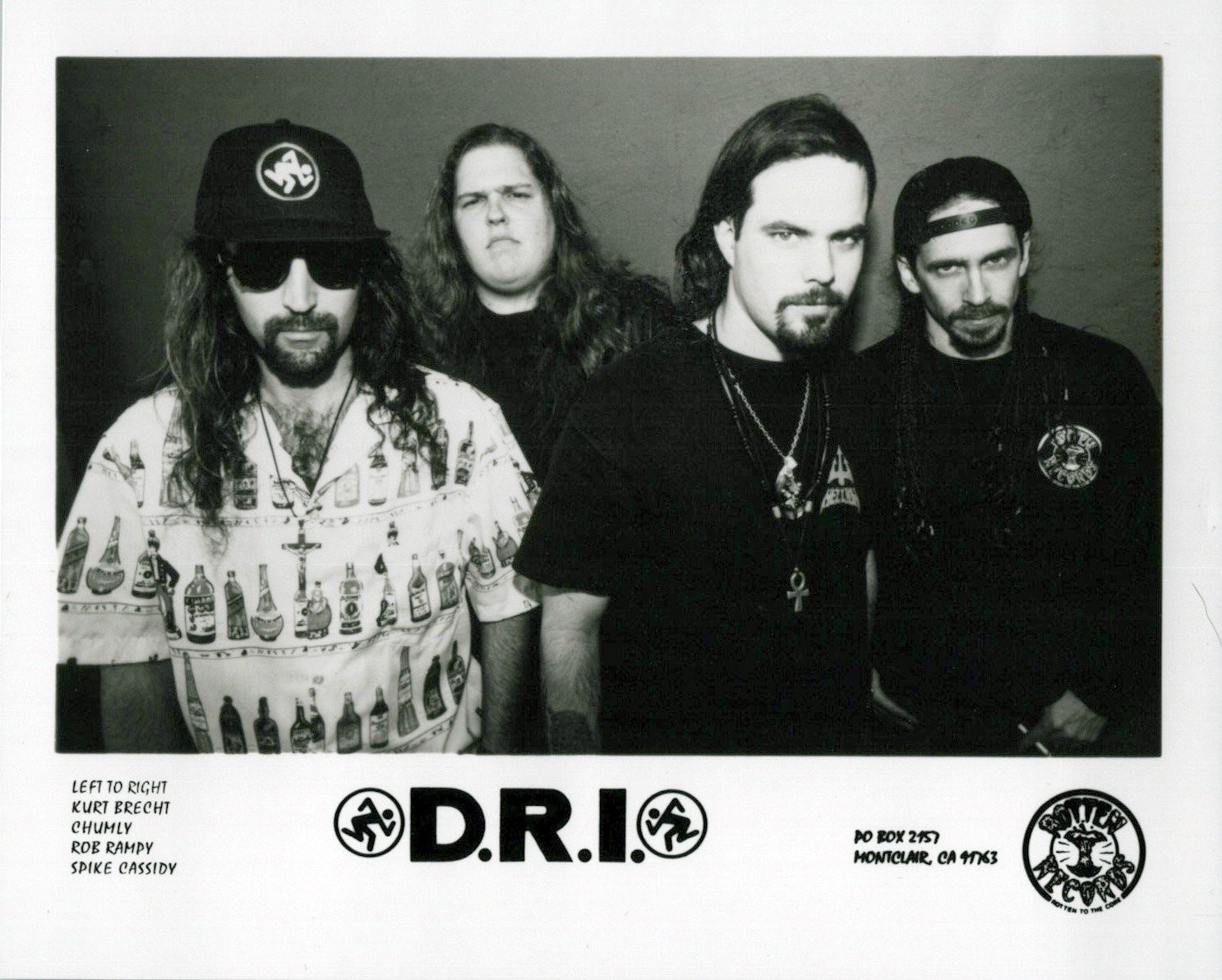 D.R.I. Band Group Portrait Promo Press Photo Thrash Crossover Punk Rock Music
