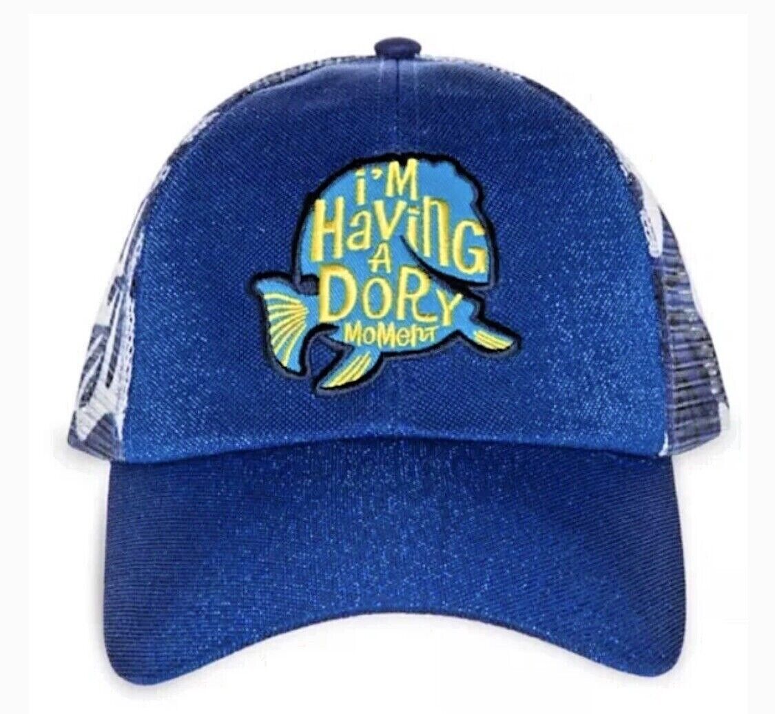 Disney Parks Exclusive I’M HAVING A DORY MOMENT  Cap Hat Blue Sparkle