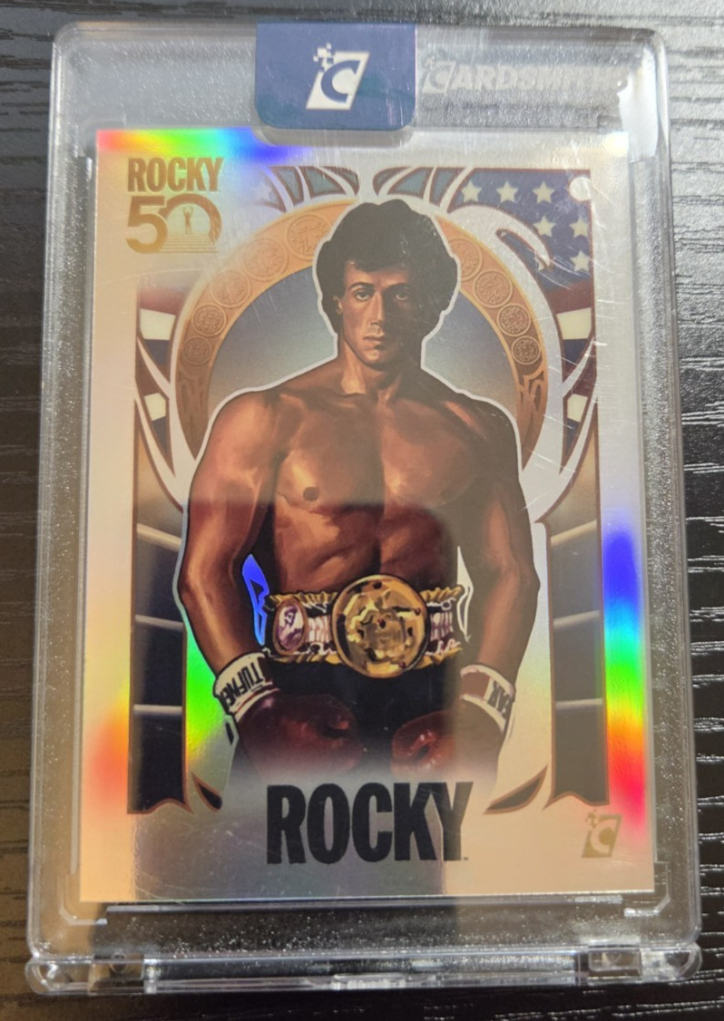 2026 CardSmiths  -Rocky Balboa 50th ANNIVERSARY - Refractor   SN:  1,579 / 1,976