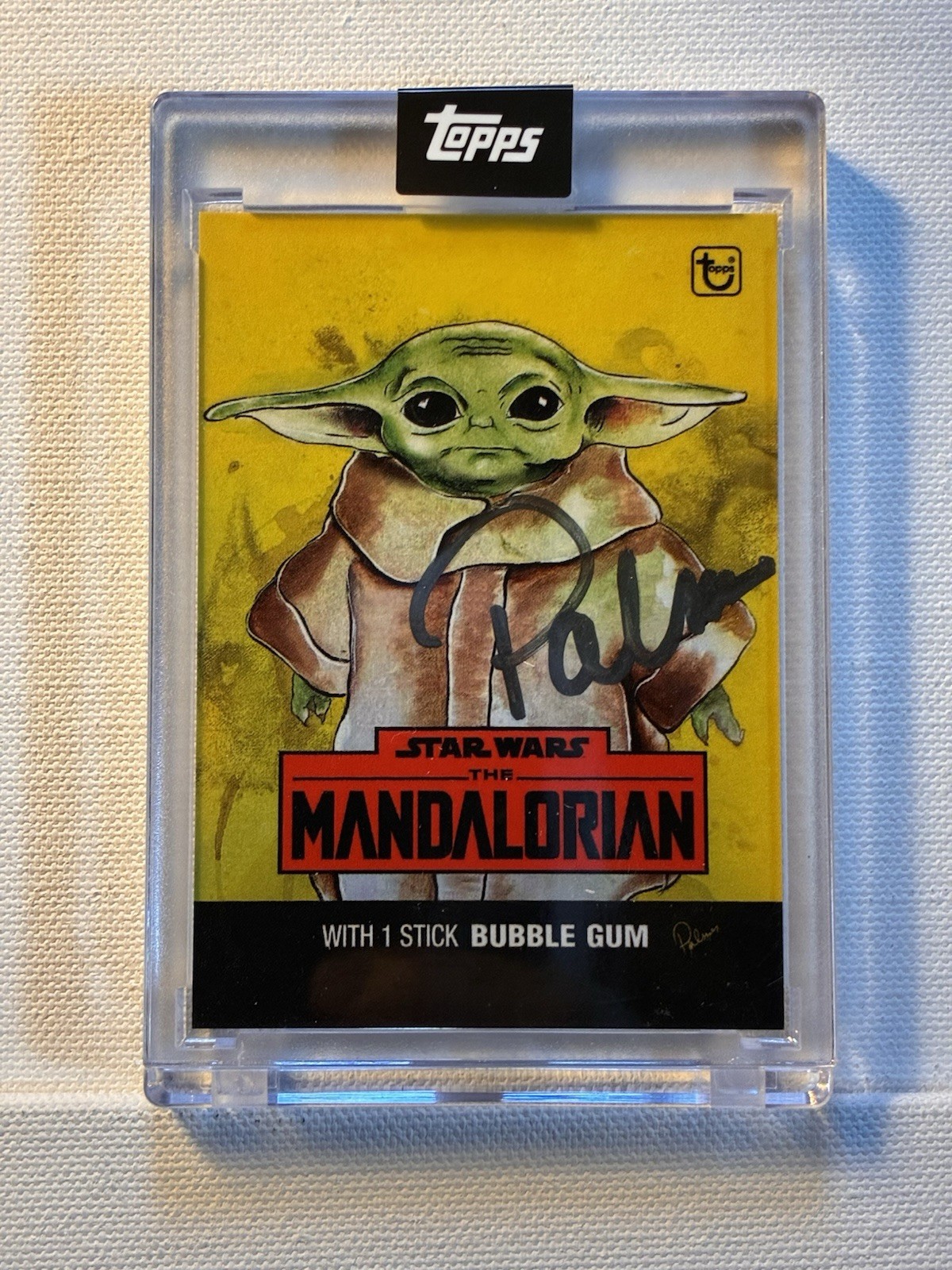 2024 Topps Star Wars-#2 Grogu – The Mandalorian – Autographed By Brittney Palmer